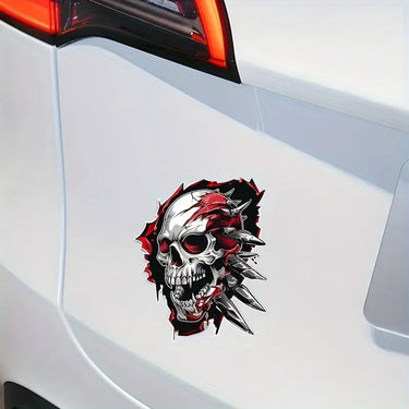 Brutal 3D Skull Vinyl Sticker